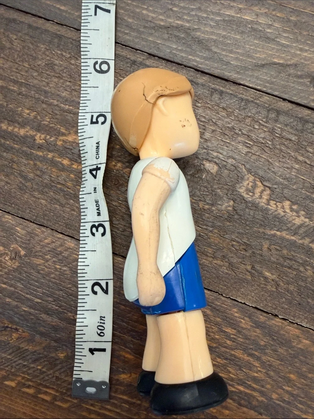 Little Tikes Dollhouse Boy Brother Son Doll In White Short-Sleeved Shirt #1 GUC